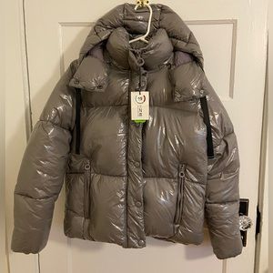 Noize Dorina puffer coat in Wisteria. XS